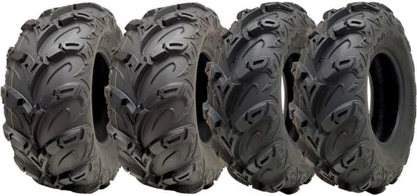 25x10.00-12 & 25x8.00-12 ATV Quad renkaat OBOR Mudsling Road Legal (2 & 2-sarja)