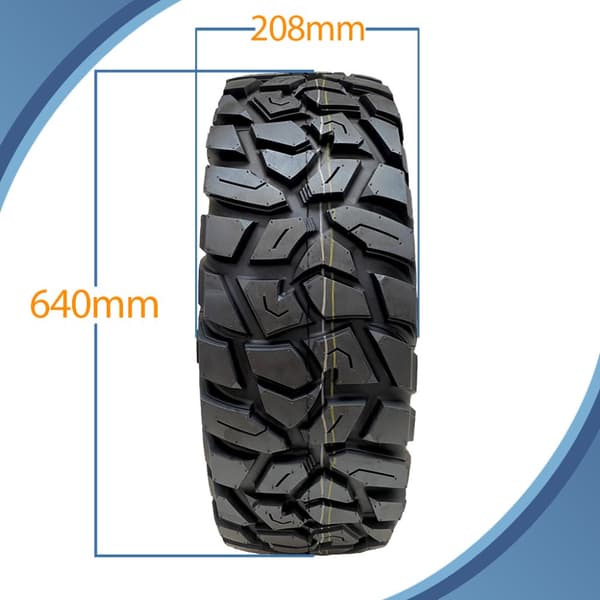 25x8.00-12 ATV 205/80R12 Däck 8ply WL03 OBOR Antelope 68N Road Legal (Set om 4)