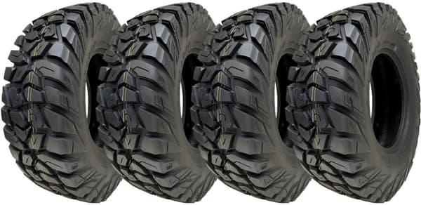 25x8.00-12 ATV 205/80R12 Däck 8ply WL03 OBOR Antelope 68N Road Legal (Set om 4)
