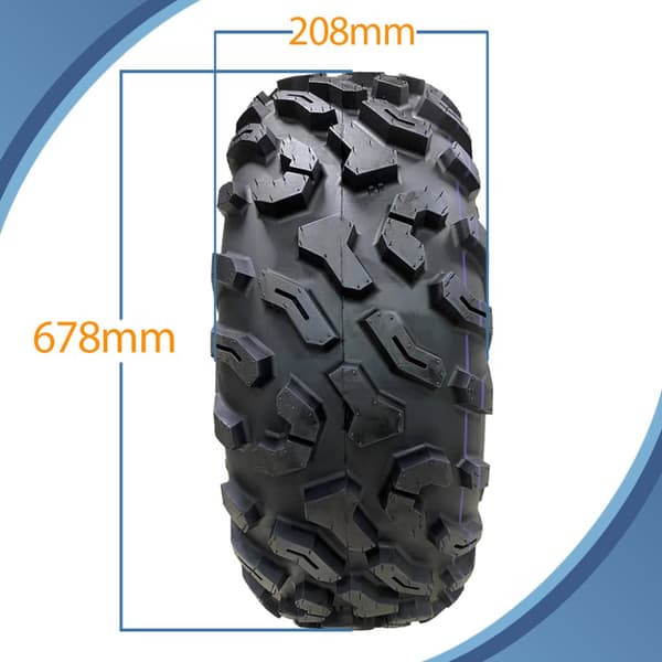 27x9.00R14 (225/70R14) 6-kerroksiset ATV-renkaat P0358 OBOR Cypress Road Legal (3 kpl)