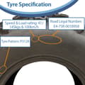 Miniatyrbild 6 av 9: 24x8.00-11 Quad ATV Däck 6ply Wanda P3128 E-Marked Road Legal Tubeless 41J Däck