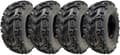 Miniatyrbild 1 av 9: 24x8.00-11 Quad ATV Däck 6ply Wanda E-Marked Road Legal Tubeless 41J (uppsättning av 4)