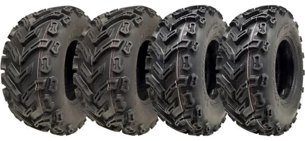 24x10.00-11 & 24x8.00-11 ATV Quad Däck 6ply P3128 E-Mark Road Legal (uppsättning av 4)