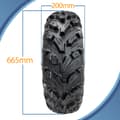 Pikkukuva 3 / 9: 26x10.00-12 & 26x8.00-12 ATV renkaat 6ply P3080 OBOR Pinacle Road Legal (4 kpl)