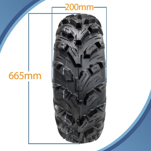 26x10.00-12 & 26x8.00-12 ATV renkaat 6ply P3080 OBOR Pinacle Road Legal (4 kpl)