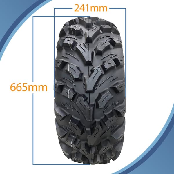 26x10.00-12 & 26x8.00-12 ATV renkaat 6ply P3080 OBOR Pinacle Road Legal (4 kpl)