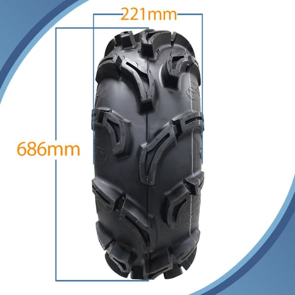 27x9.00-12 (225/80-12) 6-lags ATV-dæk WU23 OBOR Scoprio 52J Road Legal (sæt med 4)