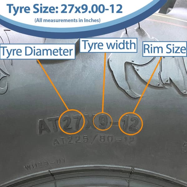 27x9.00-12 (225/80-12) 6-lags ATV-dæk WU23 OBOR Scoprio 52J Road Legal (sæt med 4)