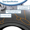 Miniatyrbillede 6 af 9: 27x9.00-12 (225/80-12) 6-lags ATV-dæk WU23 OBOR Scoprio 52J Road Legal (sæt med 4)