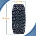 Pikkukuva 3 / 9: 30x10.00R14 (255/80R14) ATV renkaat 8ply WL09 OBOR Predator Road Legal (3 kpl)