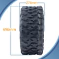 Pikkukuva 3 / 9: 27x11.00R14 ATV renkaat 275/60R14 OBOR Lynx 8ply Road Legal 61M 257kgs (2 kpl sarja)