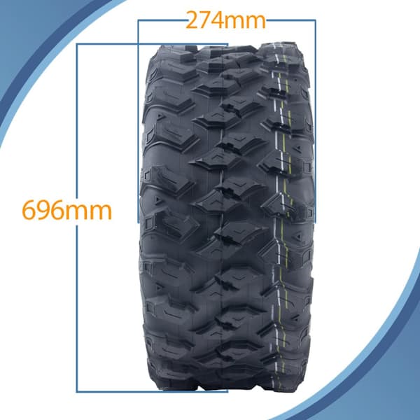 27x11.00R14 ATV renkaat 275/60R14 OBOR Lynx 8ply Road Legal 61M 257kgs (2 kpl sarja)
