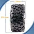 Miniatyrbild 3 av 9: 27x11.00R14 ATV-däck 275/60R14 OBOR Vulture 6ply E-Marked Road Legal 74J 375kgs