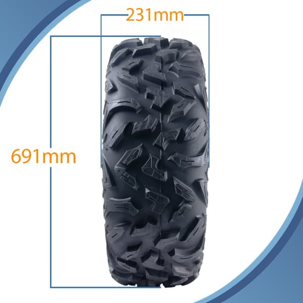 27x11.00R14 & 27x9.00R14 ATV-dæk OBOR Vulture 6-ply Road Legal (sæt med 2 & 2)