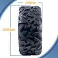 Pikkukuva 3 / 9: 25x10.00R12 ATV-rengas 255/65R12 OBOR Vulture 6ply E-Merkitty Road Legal 67J 307kgs