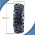 Miniatyrbillede 3 af 9: 25x8.00R12 ATV-dæk 205/80R12 OBOR Vulture 6-ply Road Legal 60J 250kg (sæt med 2)