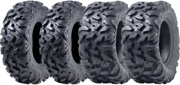 25x10.00R12 & 25x8.00R12 ATV-däck OBOR Vulture 6-ply Road Legal (Set om 2 & 2)
