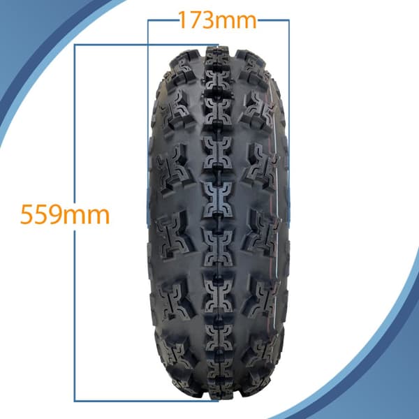 22x11.00-9 & 21x7.00-10 Slasher ATV Quad renkaat Road Legal 6-ply (2 & 2 kpl)