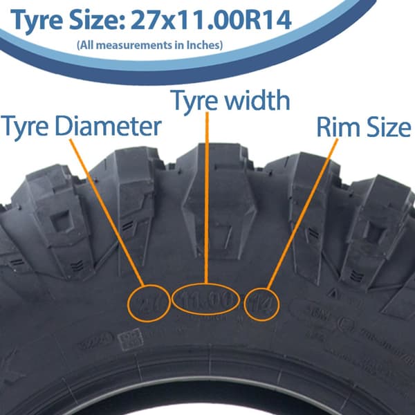 27x11.00R14 ATV rengas 8ply 275/60R14 WL21 OBOR Terrarex 56M Road Legal (4 kpl)