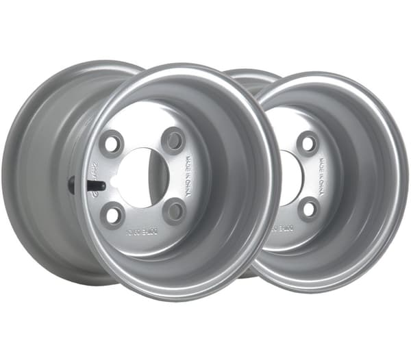 5.50x8 stålfælge 4 stud 4" PCD 66,7 mm centerhul 357 kg belastning (sæt med 2)