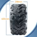 Pikkukuva 3 / 9: 25x12.00-10 Quad ATV rengas 6ply Journey P3128 E-Marked Road Legal rengas (3 kpl)