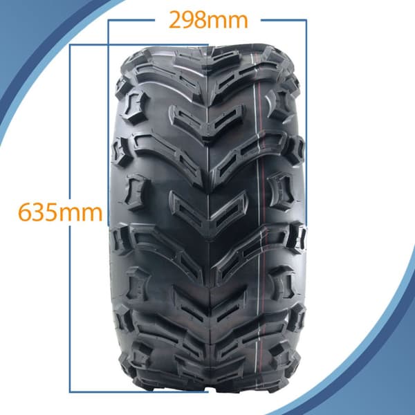 25x12.00-10 Quad ATV rengas 6ply Journey P3128 E-Marked Road Legal rengas (4 kpl)