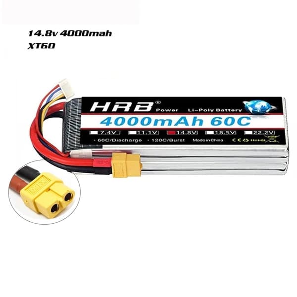Lipo-akku, suuret kapasiteettivaihtoehdot, Deans XT60-liitin, 3S 6000mAh T