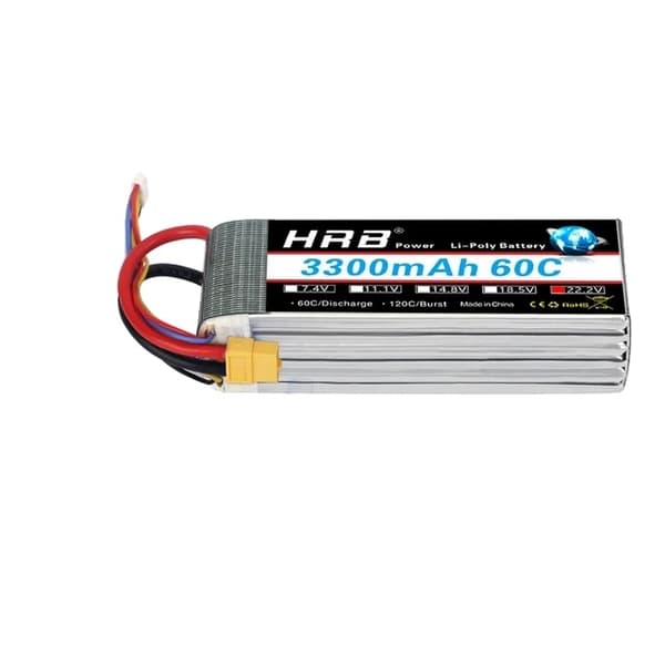 Lipo-akku, suuret kapasiteettivaihtoehdot, Deans XT60-liitin, 3S 6000mAh T