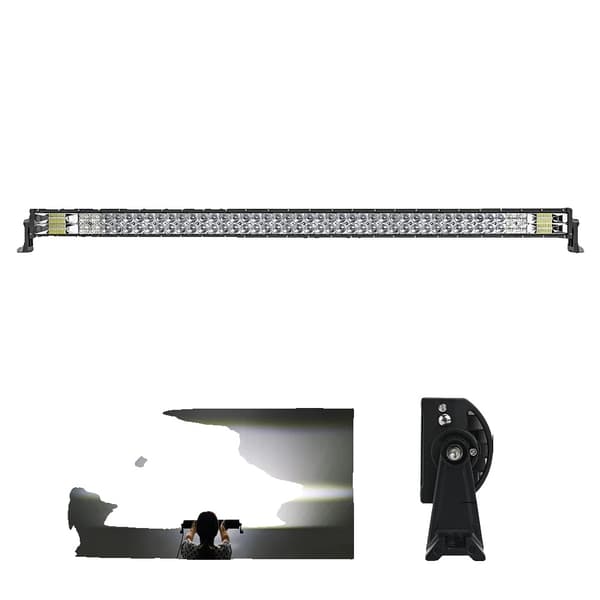 LED-valopalkki, 2-rivinen muotoilu, yhdistelmä offroad-valo, 42 Kaareva ilman johtoa
