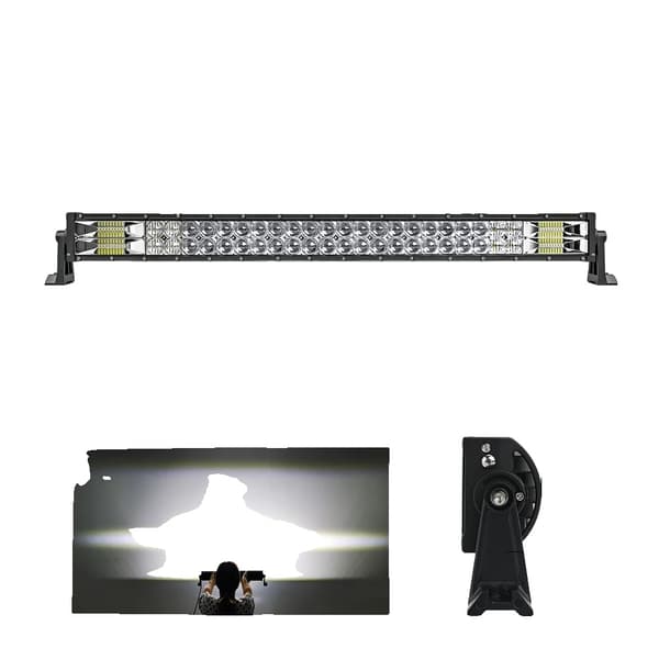 LED-valopalkki, 2-rivinen muotoilu, yhdistelmä offroad-valo, 42 Kaareva ilman johtoa