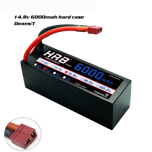 Lipo-akku, suuret kapasiteettivaihtoehdot, Deans XT60-liitin, 4S 6000mAh TH