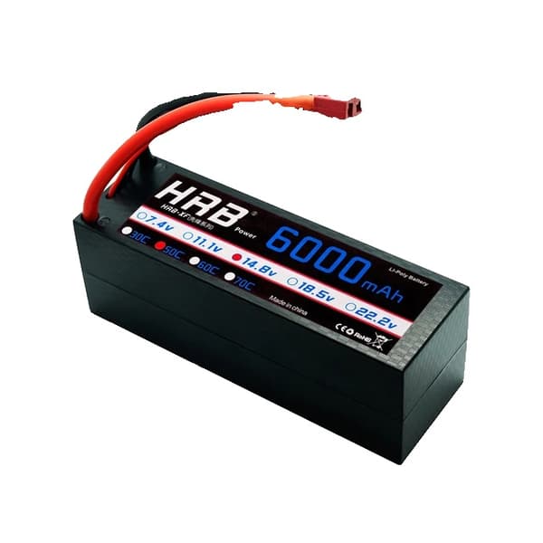 Lipo-akku, suuret kapasiteettivaihtoehdot, Deans XT60-liitin, 4S 6000mAh TH
