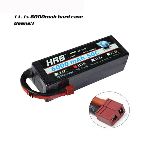 Lipo-akku, suuret kapasiteettivaihtoehdot, Deans XT60-liitin, 3S 6000mAh TH