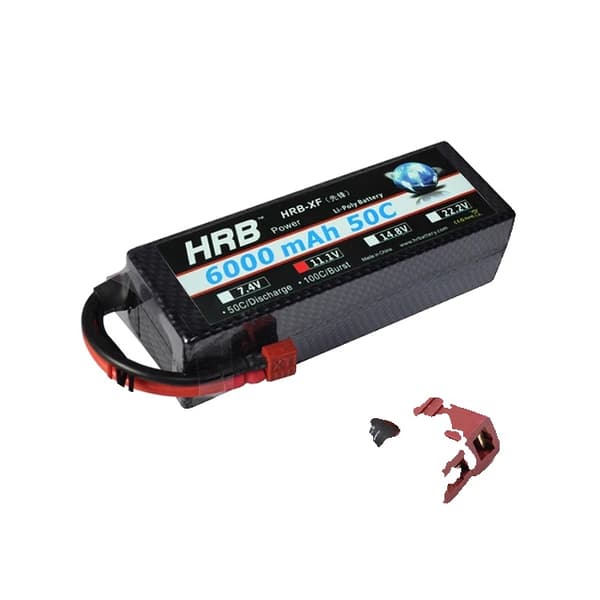 Lipo-akku, suuret kapasiteettivaihtoehdot, Deans XT60-liitin, 3S 6000mAh TH