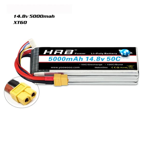 Lipo-akku, suuret kapasiteettivaihtoehdot, Deans XT60-liitin, 4S 5000mah XT60