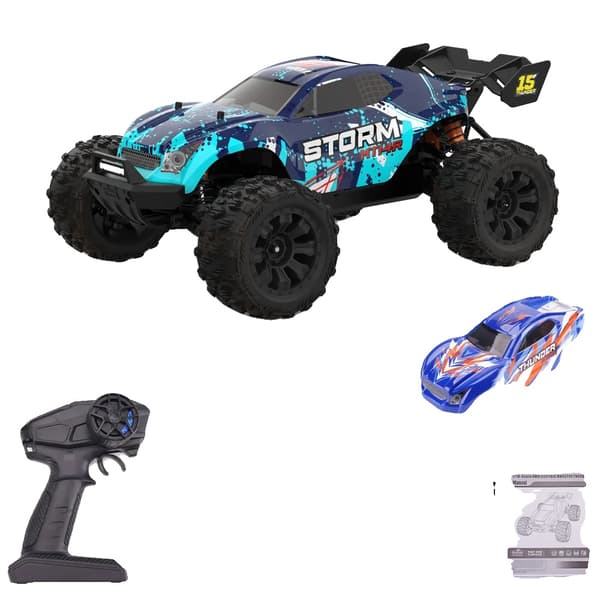 RC-auto, 80 km/h, 2200 mAh akku, 4-kanavainen ohjaus,MT14R 2B Vaaleansininen