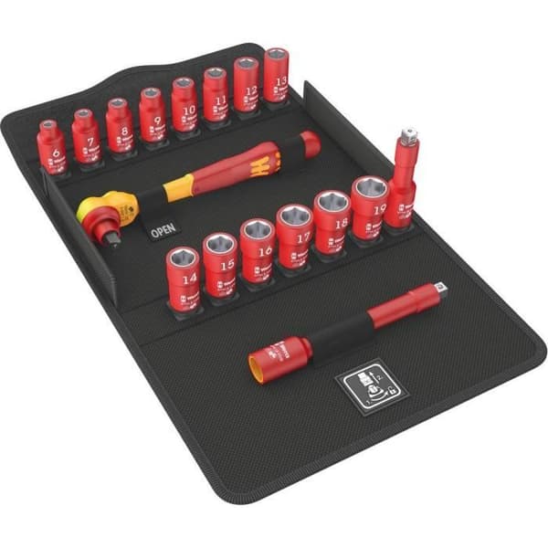 Coffret nyckel + hylsor Wera 05004970001 metrisk 3-8" (10 mm)