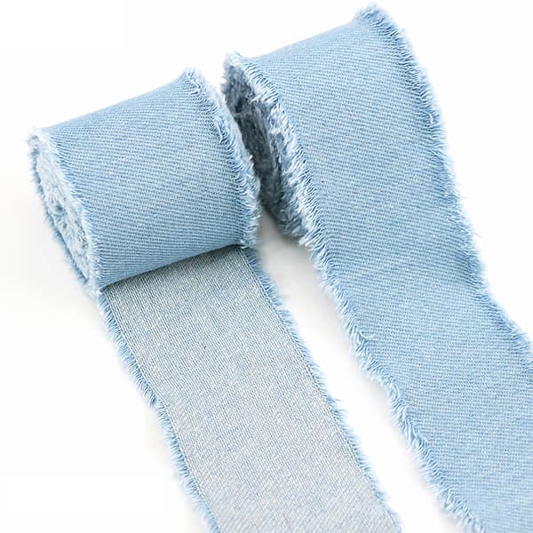 INF Denim frynsekant, medium vask, 4 cm bred, 1,5 meter