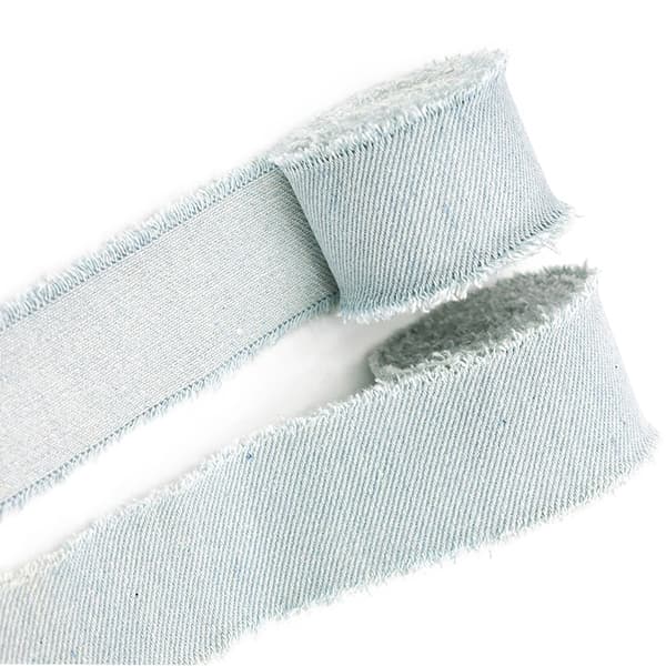 INF Denim frynsekant, lyseblå dongeribånd 3 cm bred (1,5 meter)