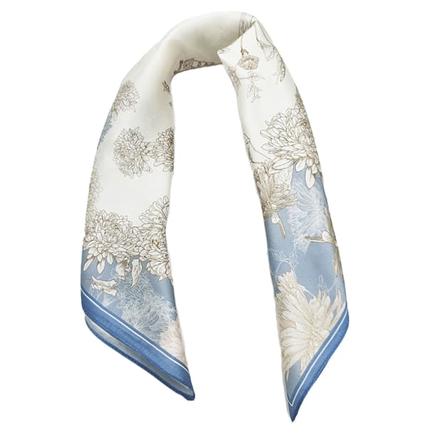 INF Elegantti kukkainen silkkisuivihuivi - 16 Momme Mulberry Silkkiä