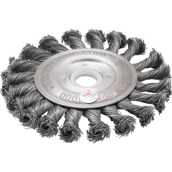 Platt borste - BGS - 115 Mm - Ståltråd - För vinkelslip