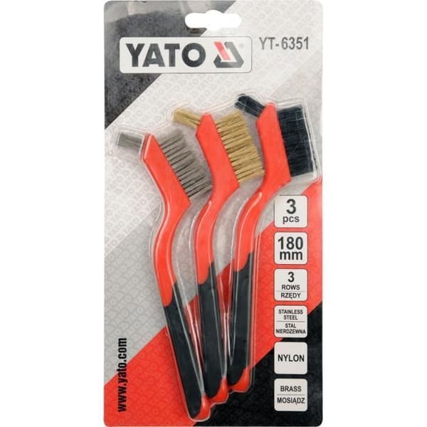 Yato YT-6351, svart, röd, akrylonitril-butadien-styren (ABS), mässing, galvaniserat stål, ABS-syntetmaterial, mässing-stål-nylon
