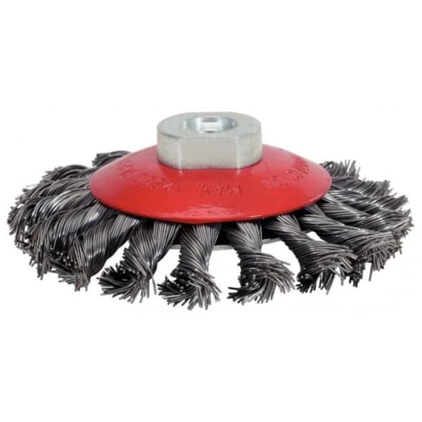 KS TOOLS 340.0049 Tvinnad stålborste 0,5 mm, Ø 115 mm