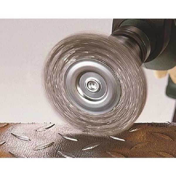 Rund metallborste - WOLFCRAFT - HEX Ø100x10mm - Metall - 1 styck