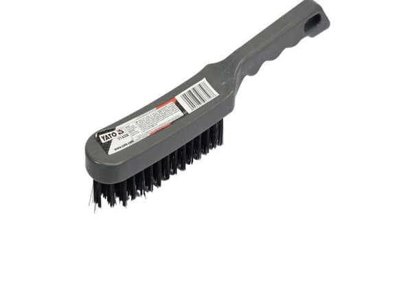Yato - YT-6353 - Metallborste med 3 rader, ståltråd, plasthandtag