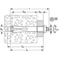 Miniatyrbild 2 av 2: Metalliska tacos - FISCHER - Modell 45766 - Längd 45 mm - Plastring - Säkert fäste