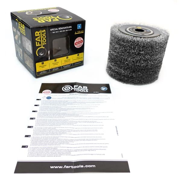 Metallstrådborste för renovatör - FARTOOLS - Ø 120 mm - 2 års garanti