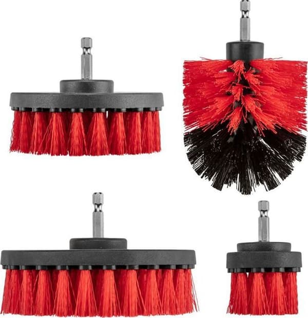 Verto - 62H700 - Rengöringsborstar (Rengöringsborstar för borrmaskin, set om 4)
