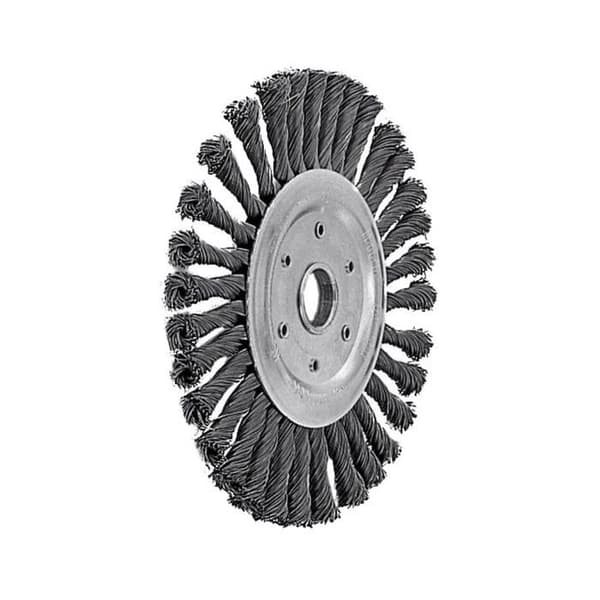 Handvårdad slipborste - metallborste Lessmann - 475811 - Rund snurrad borste i rostfritt stål 178 x 0,5 mm