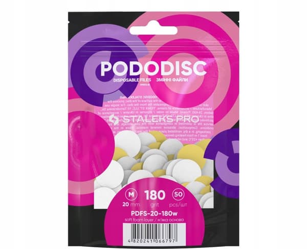 Staleks Pododisc pehmeäpohjaiset peittokuvat M 180 karkeus 50 kpl